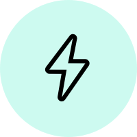 Icon of a lightning bolt