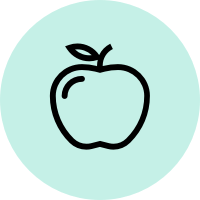 Icon of an apple