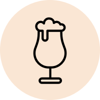 Icon of a frothy cocktail